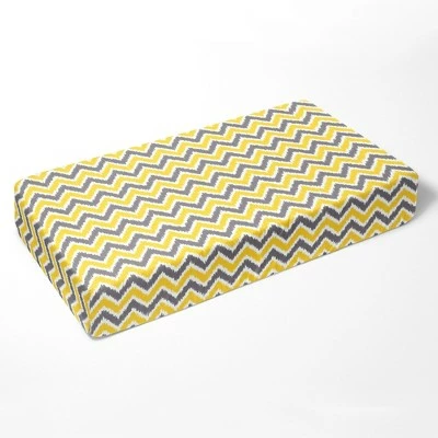 Flash Sale π Bacati - Chevron Ikat Yellow Gray 100 percent Cotton Universal Baby US Standard Crib or Toddler Bed Fitted Sheet π 1 Flash Sale π Bacati - Chevron Ikat Yellow Gray 100 percent Cotton Universal Baby US Standard Crib or Toddler Bed Fitted Sheet π