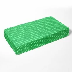 Brand new ๐คฉ Bacati - Kelly Green Pin Dots 100 percent Cotton Universal Baby US Standard Crib or Toddler Bed Fitted Sheet ๐ฅ