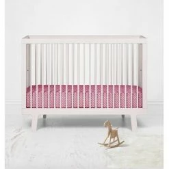 Best Pirce 🛒 Bacati - Pink Pin Dots Girls 100 percent Cotton Universal Baby US Standard Crib or Toddler Bed Fitted Sheet 💯 -Sheets & Pillowcases Sales Shop unnamed file 660