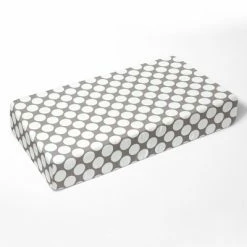 Brand new ๐ Bacati - Gray Large Dots 100 percent Cotton Universal Baby US Standard Crib or Toddler Bed Fitted Sheet ๐ฅ