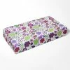 Hot Sale ⭐ Bacati - Botanical Floral with Birds Purple Multicolor 100 percent Cotton Universal Baby US Standard Crib or Toddler Bed Fitted Sheet 👍