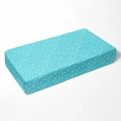 Deals 🎉 Bacati - Aqua Stars 100 percent Cotton Universal Baby US Standard Crib or Toddler Bed Fitted Sheet ⭐