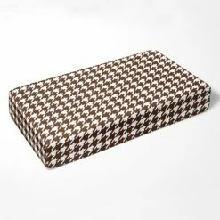 Cheap ✔️ Bacati - Chocolate Houndstooth 100 percent Cotton Universal Baby US Standard Crib or Toddler Bed Fitted Sheet 🛒