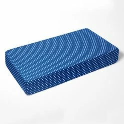 Brand new ๐คฉ Bacati - Snorkel Blue Pin Dots 100 percent Cotton Universal Baby US Standard Crib or Toddler Bed Fitted Sheet ๐