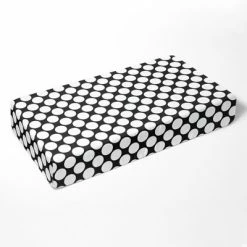 Best Sale 🔔 Bacati - Black Large Dots 100 percent Cotton Universal Baby US Standard Crib or Toddler Bed Fitted Sheet 🛒