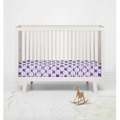 Best Pirce 💯 Bacati - Purple Large Dots 100 percent Cotton Universal Baby US Standard Crib or Toddler Bed Fitted Sheet 🤩 -Sheets & Pillowcases Sales Shop unnamed file 788