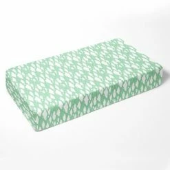 Promo โค๏ธ Bacati - Mint Clouds 100 percent Cotton Universal Baby US Standard Crib or Toddler Bed Fitted Sheet ๐ฏ