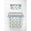 Deals 👍 Bacati - Mod Diamonds Stripes Aqua Teal Beige Chocolate 3 pc Toddler Sheet Set 😍