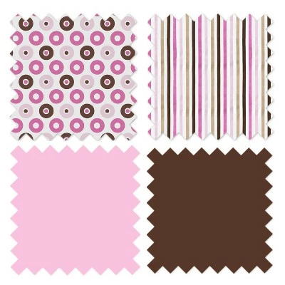 Top 10 ⭐ Bacati - Mod Dots Stripes Pink Fuschia Beige Chocolate 3 pc Toddler Sheet Set ❤️ 2 Top 10 ⭐ Bacati - Mod Dots Stripes Pink Fuschia Beige Chocolate 3 pc Toddler Sheet Set ❤️ - Image 2