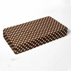 Wholesale โญ Bacati - Chocolate Medium Dots 100 percent Cotton Universal Baby US Standard Crib or Toddler Bed Fitted Sheet ๐