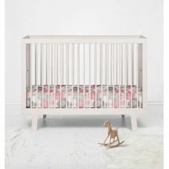 Deals 🛒 Bacati - Floral Printed Coral Gray 100 percent Cotton Universal Baby US Standard Crib or Toddler Bed Fitted Sheet 🛒 -Sheets & Pillowcases Sales Shop unnamed file 899