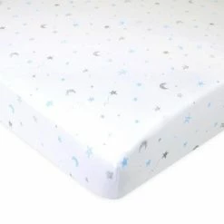 Best Sale ✨ American Baby Company 100% Natural Cotton Jersey Knit Fitted Portable Mini-Crib Sheet For Boys and Girls, Soft Breathable 🔔 -Sheets & Pillowcases Sales Shop unnamed file 926