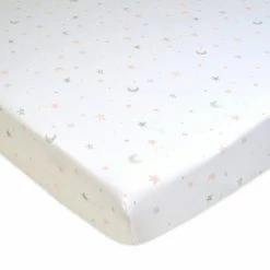 Best Sale ✨ American Baby Company 100% Natural Cotton Jersey Knit Fitted Portable Mini-Crib Sheet For Boys and Girls, Soft Breathable 🔔 -Sheets & Pillowcases Sales Shop unnamed file 928
