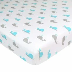 Best Sale ✨ American Baby Company 100% Natural Cotton Jersey Knit Fitted Portable Mini-Crib Sheet For Boys and Girls, Soft Breathable 🔔 -Sheets & Pillowcases Sales Shop unnamed file 935