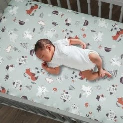 Best deal 😍 Bedtime Originals Animal Alphabet Sage Green Baby Fitted Crib Sheet 🔔