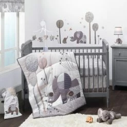 Deals 🌟 Bedtime Originals Elephant Love Gray/White Baby/Toddler Fitted Crib Sheet 🔥 -Sheets & Pillowcases Sales Shop unnamed file 948