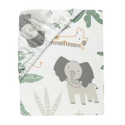 Wholesale π― Lambs & Ivy Jungle Friends 100% Cotton Safari Animals Baby Fitted Crib Sheet π€© 2 Wholesale π― Lambs & Ivy Jungle Friends 100% Cotton Safari Animals Baby Fitted Crib Sheet π€© - Image 2
