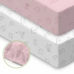 Hot Sale 👏 KeaBabies Cotton Crib Sheets, (ABC Land Rose) 🔔 -Sheets & Pillowcases Sales Shop unnamed file 963